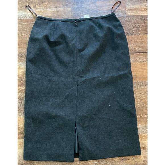 Kasper 100% wool, fully lined black midi pencil skirt 16W - Picture 2 of 8